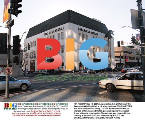 Winona Ryder Arrested for Shoplifting at Saks