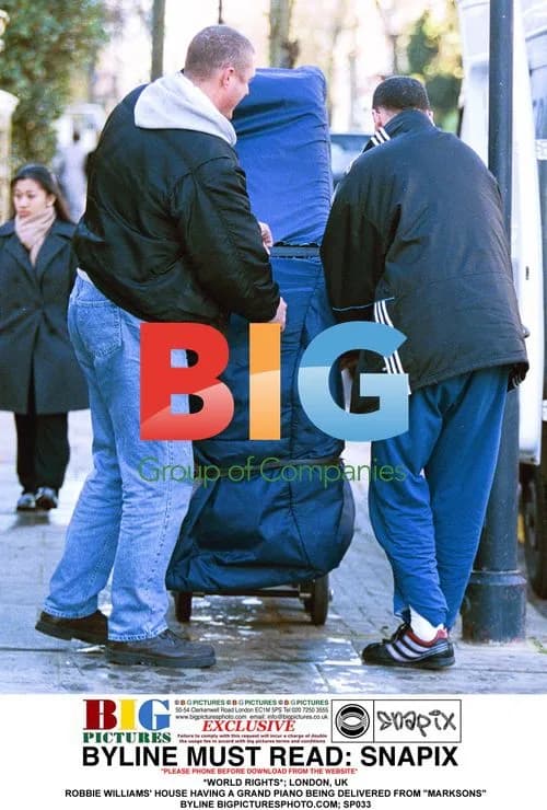 Robbie Williams" Grand Piano Delivery