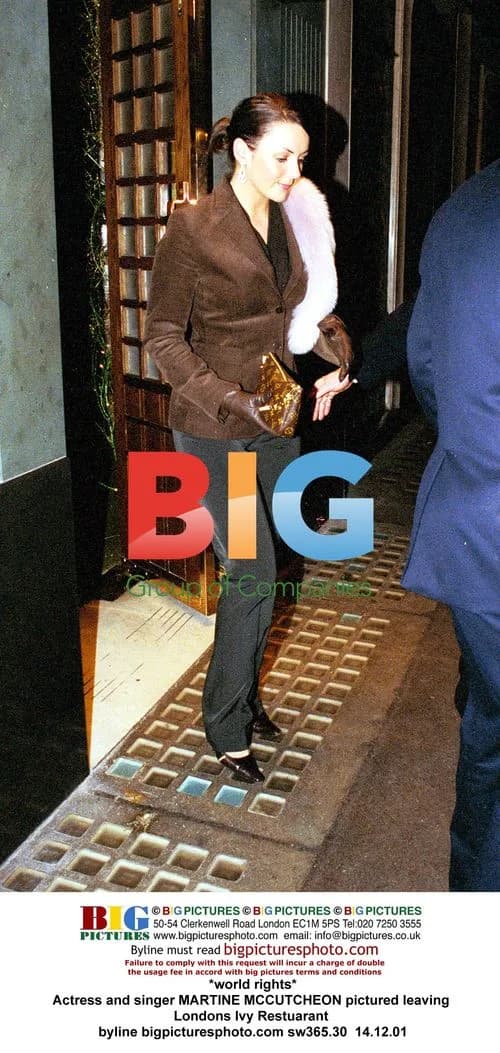 Martine McCutcheon Leaving The Ivy Restaurant