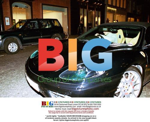 David Beckham shopping in London