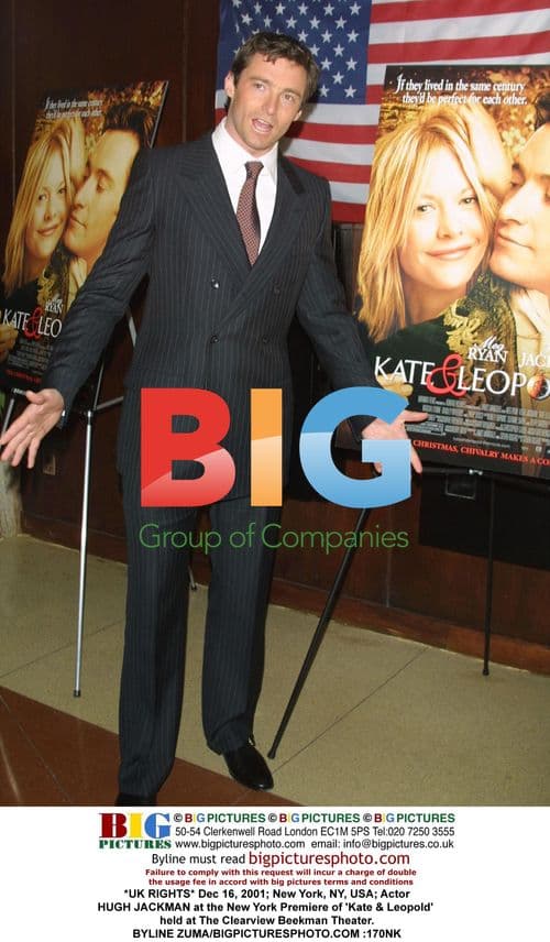 Hugh Jackman at 'Kate & Leopold' Premiere