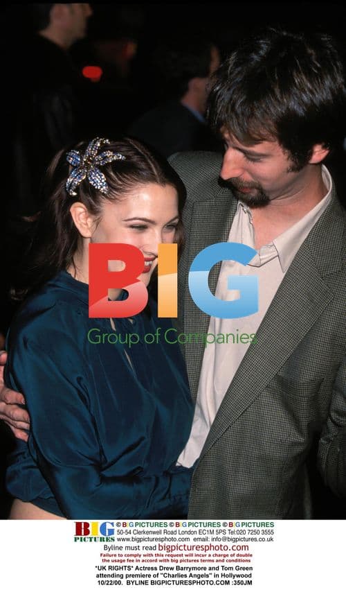 Drew Barrymore & Tom Green at 'Charlie's Angels' Premiere