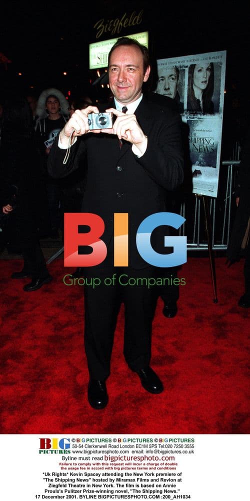 Kevin Spacey at 'The Shipping News' premiere