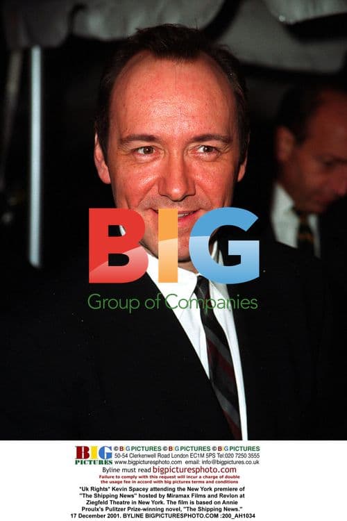 Kevin Spacey at "The Shipping News" Premiere