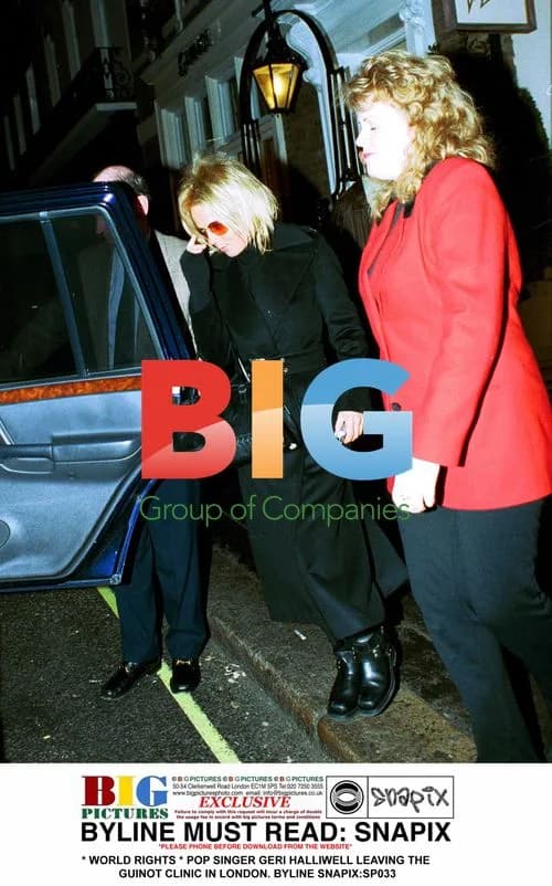 Geri Halliwell Leaving London Clinic