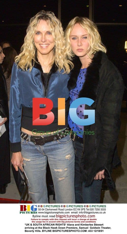 Alana and Kimberlee Stewart at Black Hawk Down Premiere