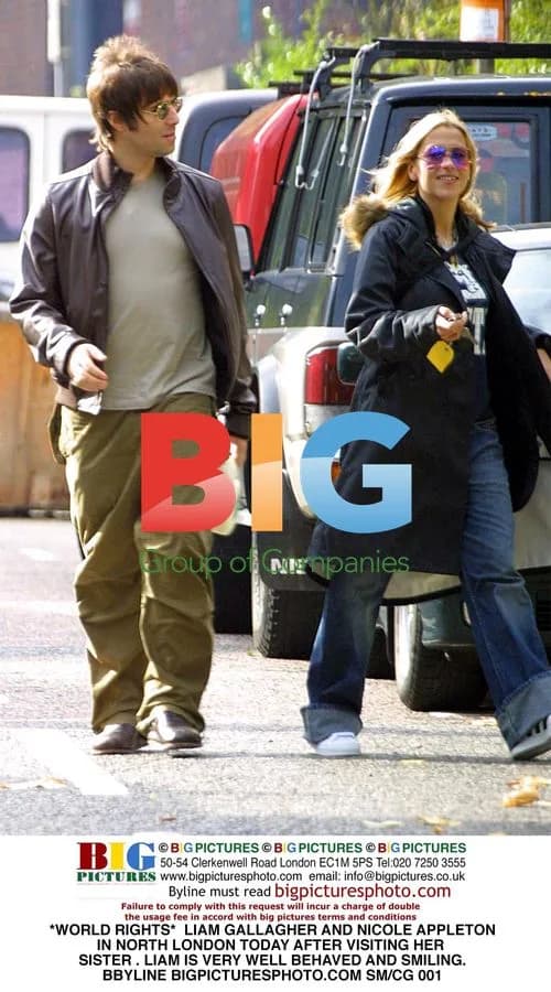 Liam Gallagher and Nicole Appleton Out in North London
