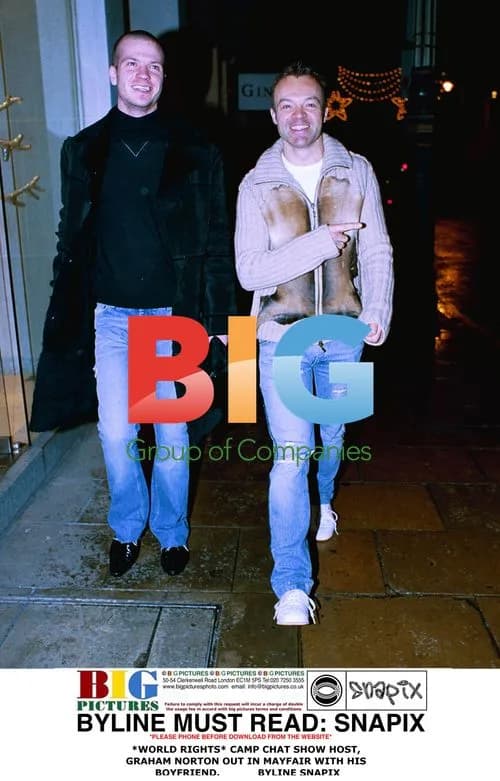 Graham Norton Out with Boyfriend in Mayfair