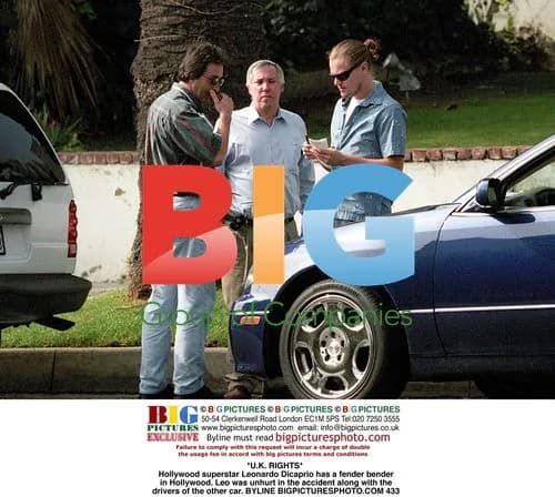 Leonardo DiCaprio in Hollywood Fender Bender