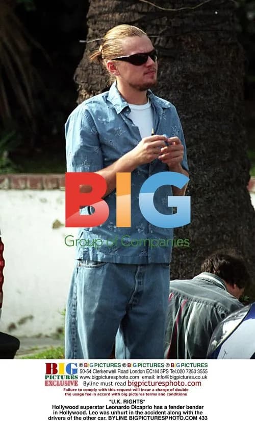 Leonardo DiCaprio in Hollywood fender bender