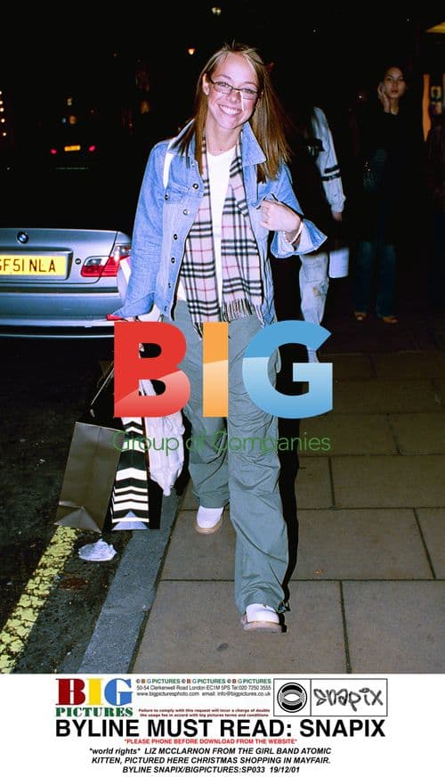 Liz McClarnon Christmas Shopping in Mayfair