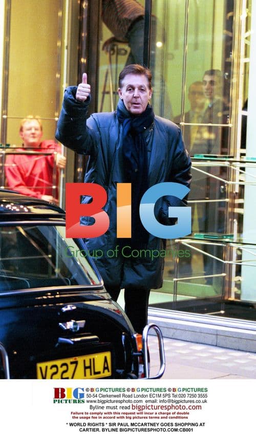 Sir Paul McCartney Goes Shopping at Cartier