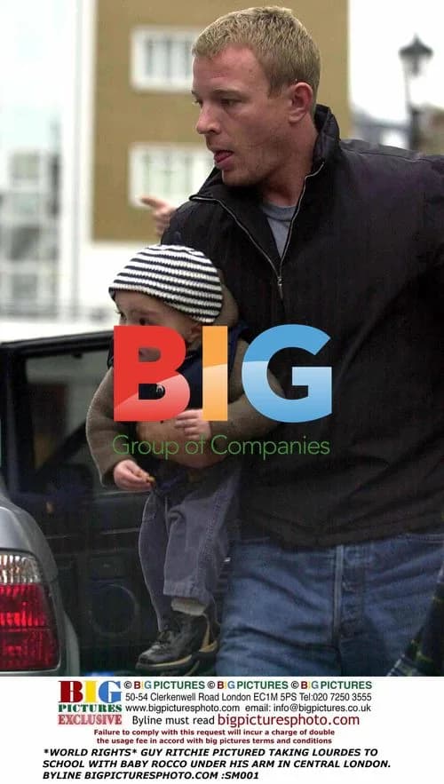 Guy Ritchie takes Lourdes to school with baby Rocco
