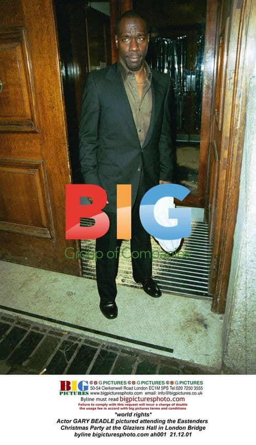 Gary Beadle at Eastenders Christmas Party