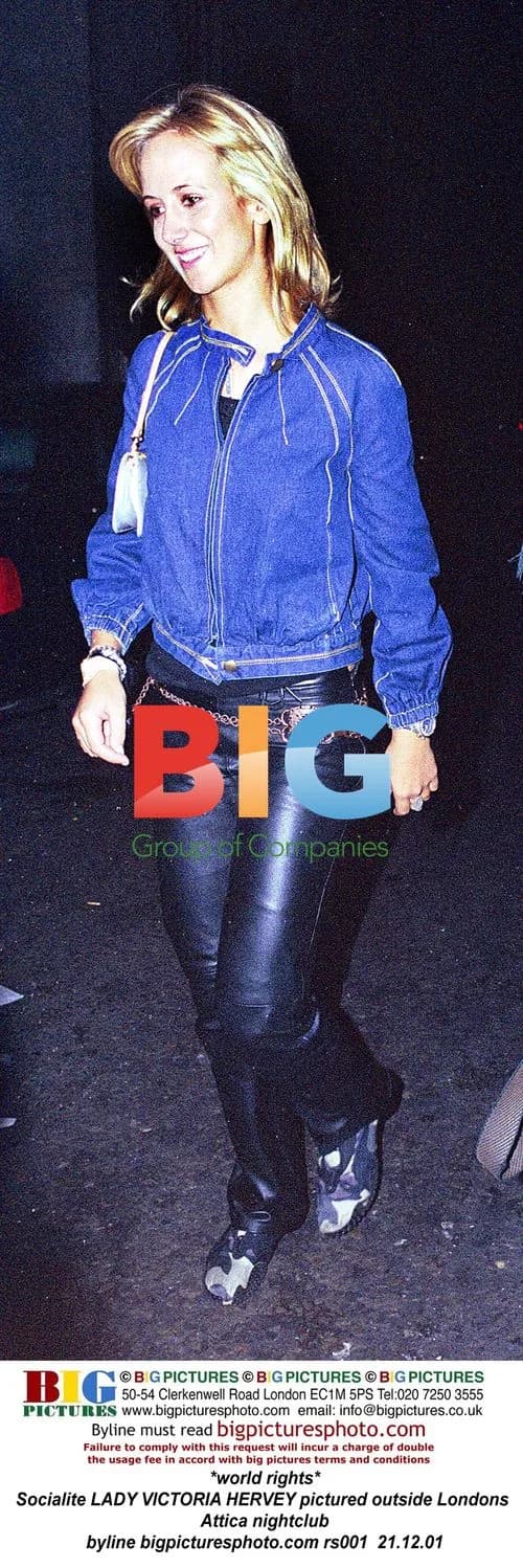 Lady Victoria Hervey outside London nightclub