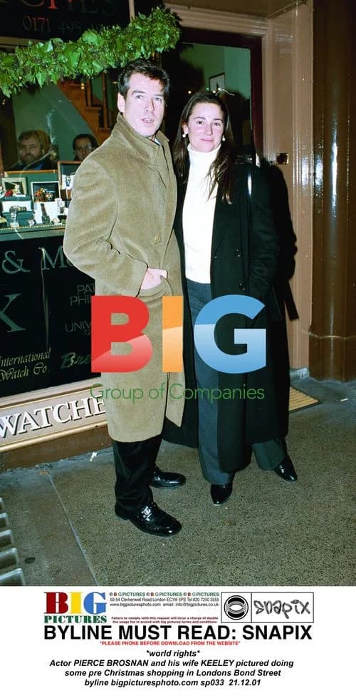 Pierce Brosnan and wife Keeley shopping in London
