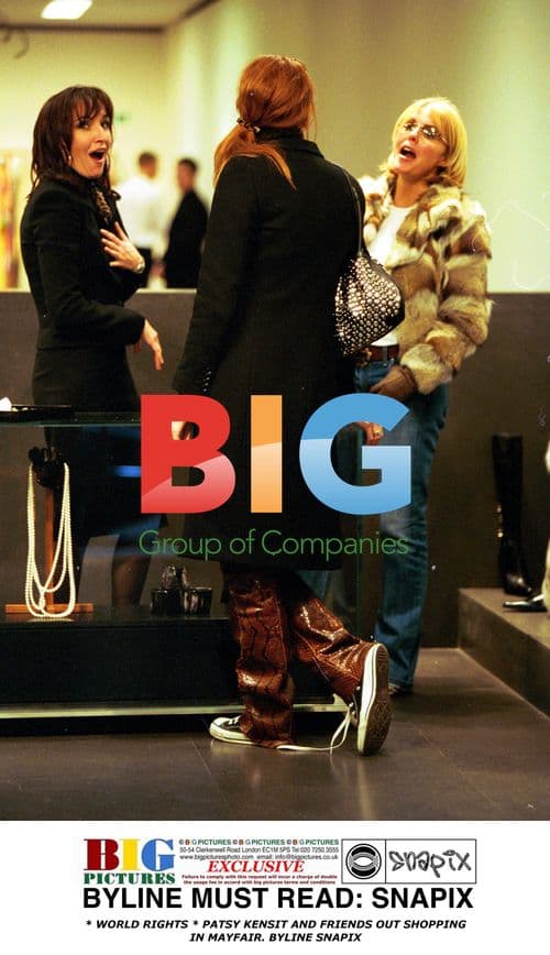 Patsy Kensit shopping in Mayfair