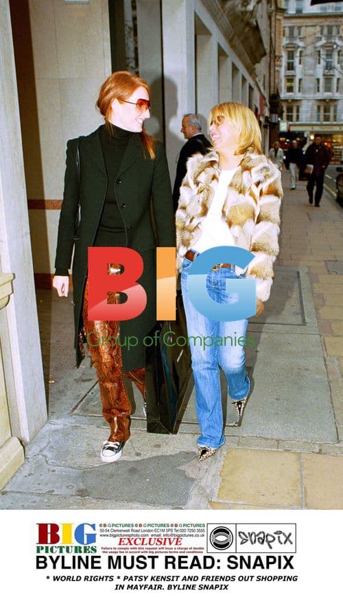 Patsy Kensit Shopping in Mayfair