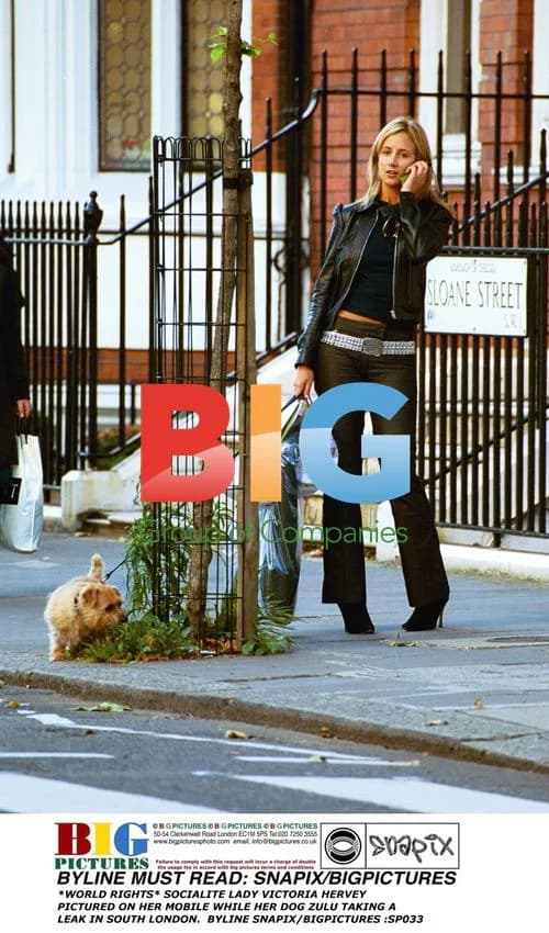 Socialite Lady Victoria Hervey with Dog Zulu