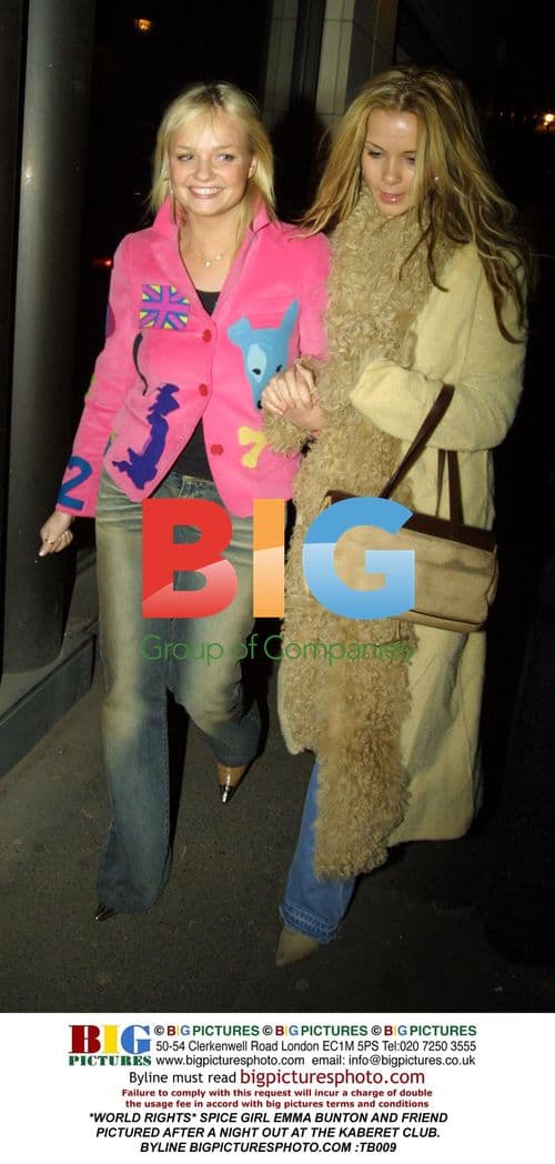 Spice Girl Emma Bunton Night Out