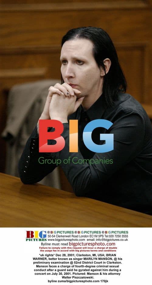 Marilyn Manson @ preliminary court examination