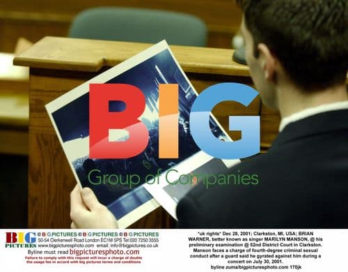 Marilyn Manson at Preliminary Hearing