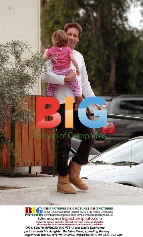 David Duchovny with daughter Madeline in Malibu