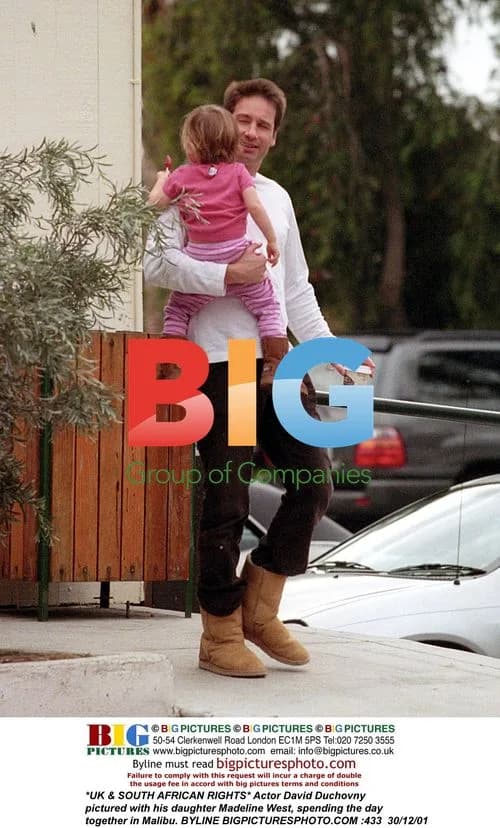 David Duchovny with daughter Madeline in Malibu