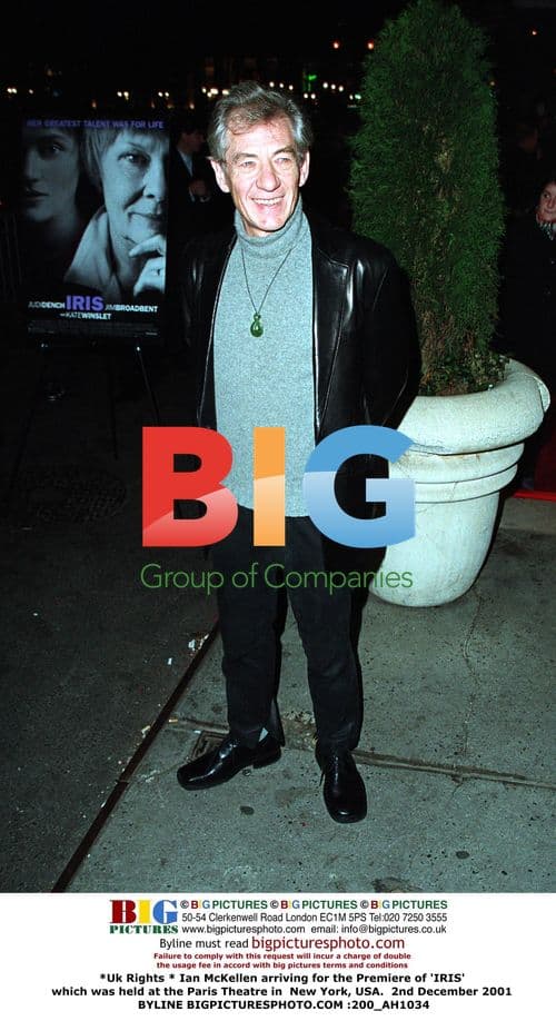 Ian McKellen at Premiere of 'IRIS' in New York