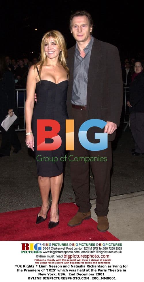 Liam Neeson and Natasha Richardson at IRIS Premiere
