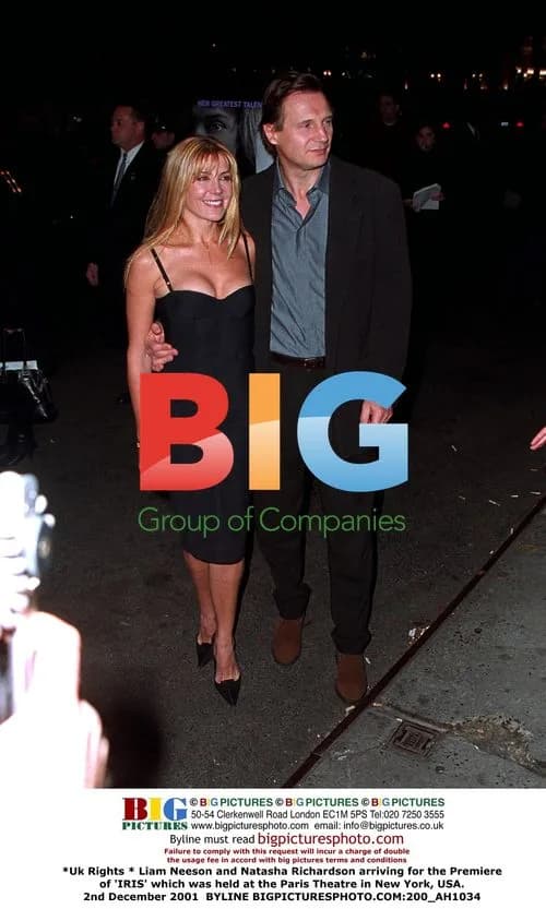 Liam Neeson and Natasha Richardson at 'IRIS' Premiere