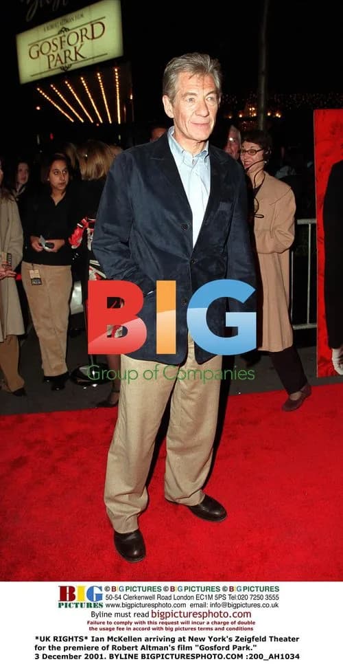 Ian McKellen at 'Gosford Park' Premiere