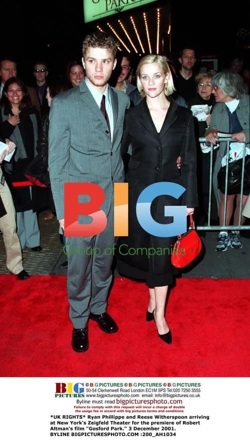 Phillippe and Witherspoon at 'Gosford Park' Premiere