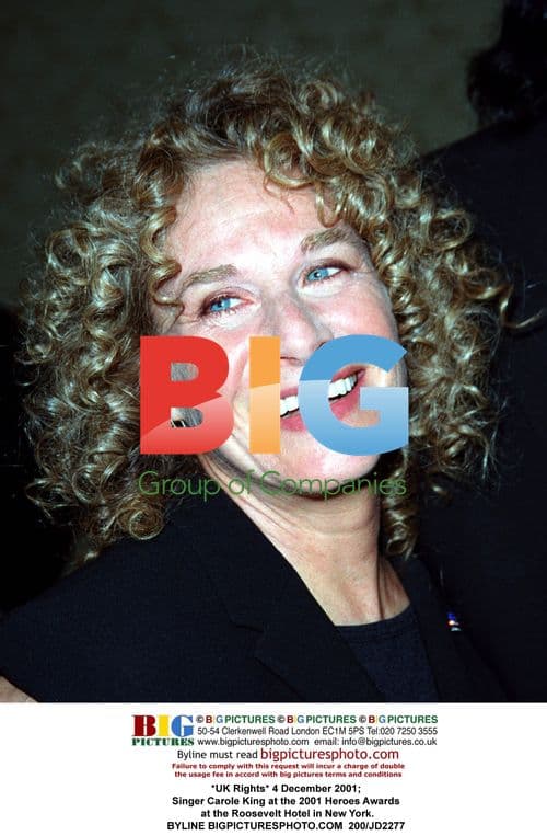Singer Carole King at 2001 Heroes Awards