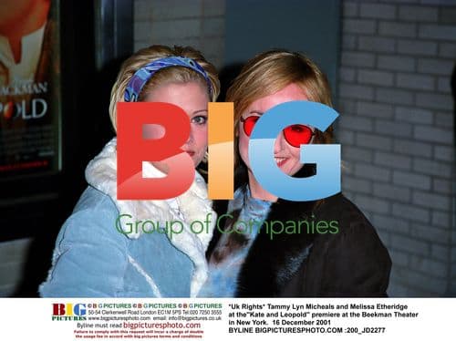 Tammy Lyn Micheals and Melissa Etheridge at "Kate and Leopold" premiere