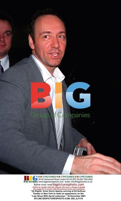 Kevin Spacey at Late Show Taping