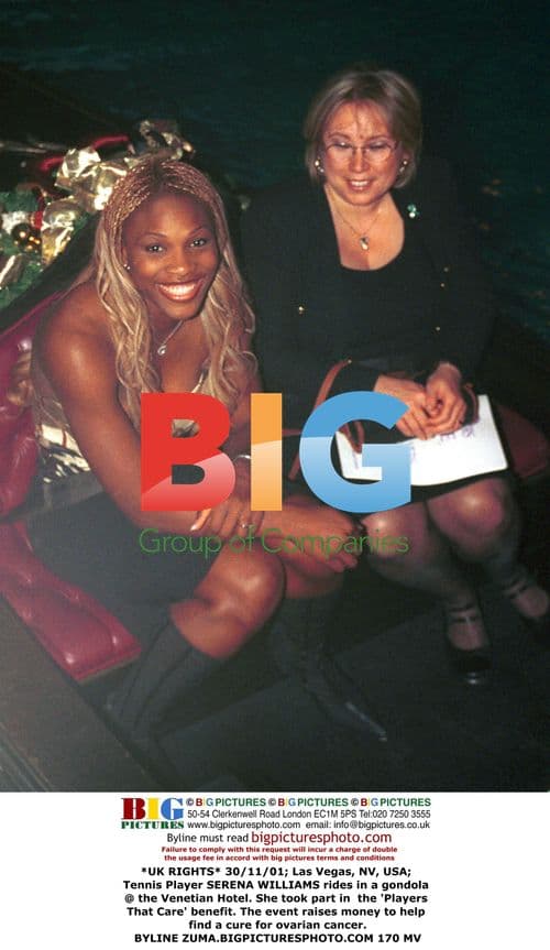 Serena Williams Rides Gondola at Vegas Benefit