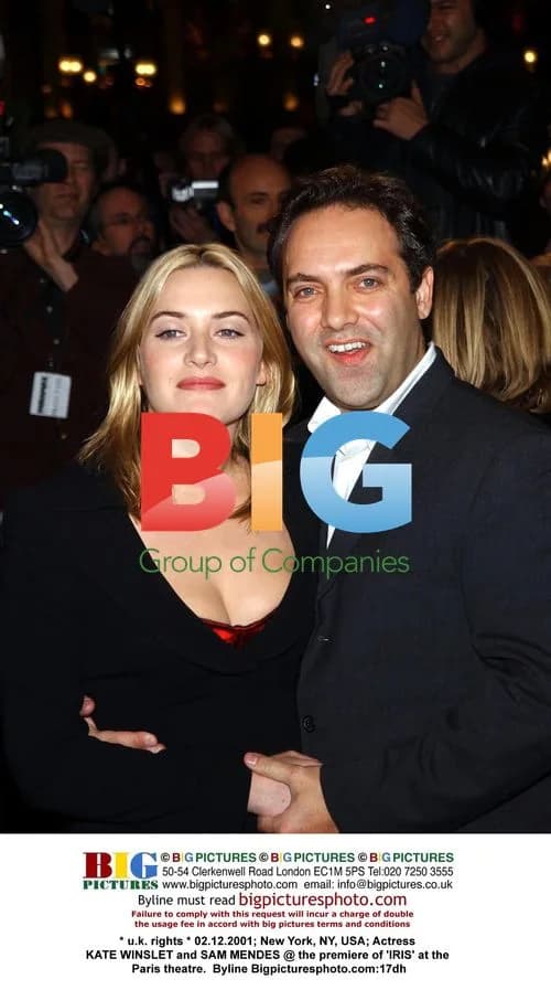 Kate Winslet and Sam Mendes at 'IRIS' premiere