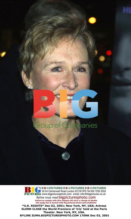 Glenn Close at 'Iris' World Premiere