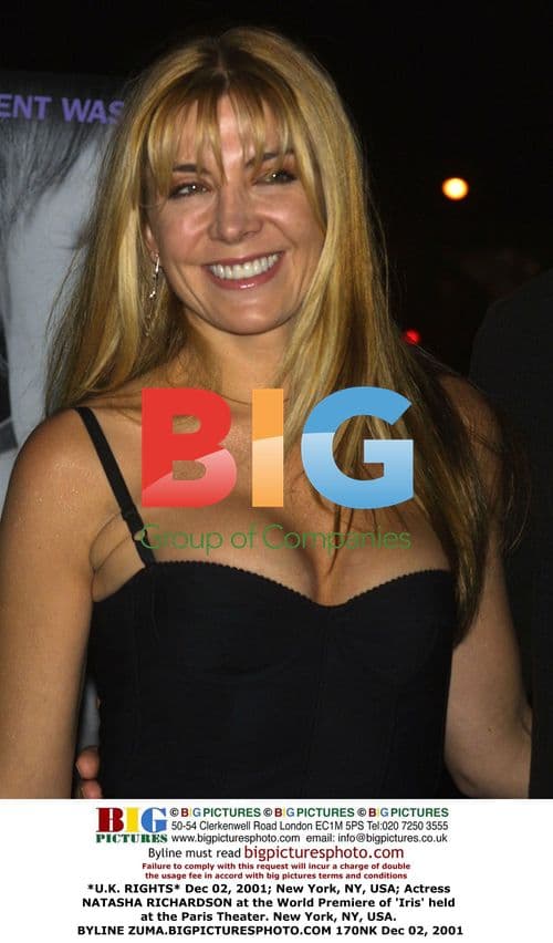 Natasha Richardson at 'Iris' World Premiere