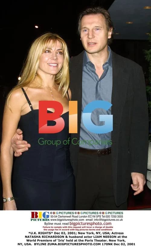 Natasha Richardson & Liam Neeson at 'Iris' Premiere