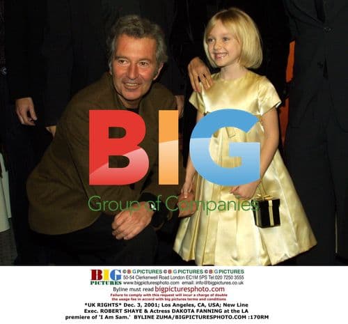 Robert Shaye & Dakota Fanning at 'I Am Sam' LA Premiere