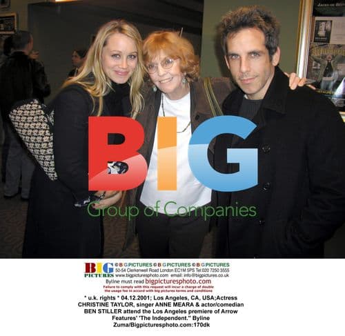 Christine Taylor, Anne Meara, & Ben Stiller at LA Premiere
