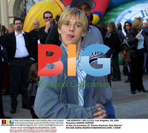 Aaron Carter at LA premiere of 'Jimmy Neutron'