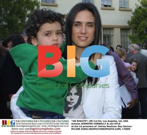 Jennifer Connelly & son Kyle at 'Jimmy Neutron' premiere