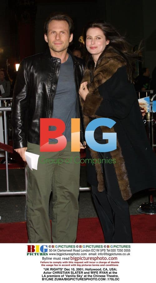 Christian Slater & Wife Ryan at 'Vanilla Sky' Premiere