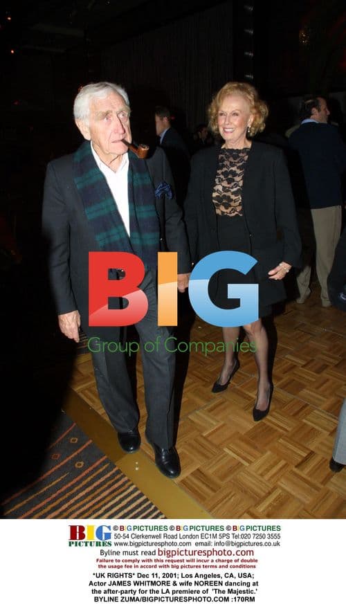 James Whitmore & wife Noreen dancing at 'The Majestic' premiere