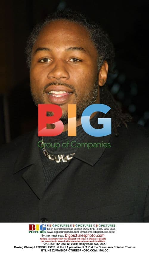 Lennox Lewis at LA Premiere of 'Ali'