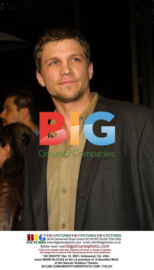 Mark Blucas at 'A Beautiful Mind' premiere
