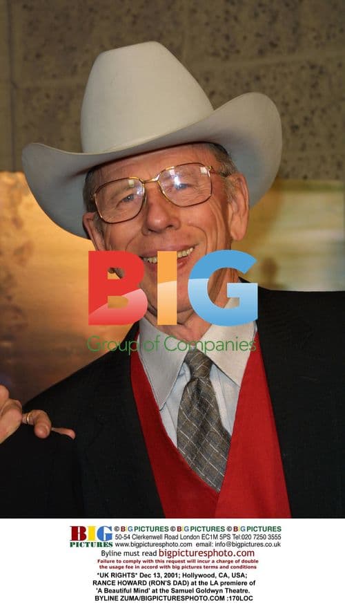 RANCE HOWARD at LA premiere of 'A Beautiful Mind'